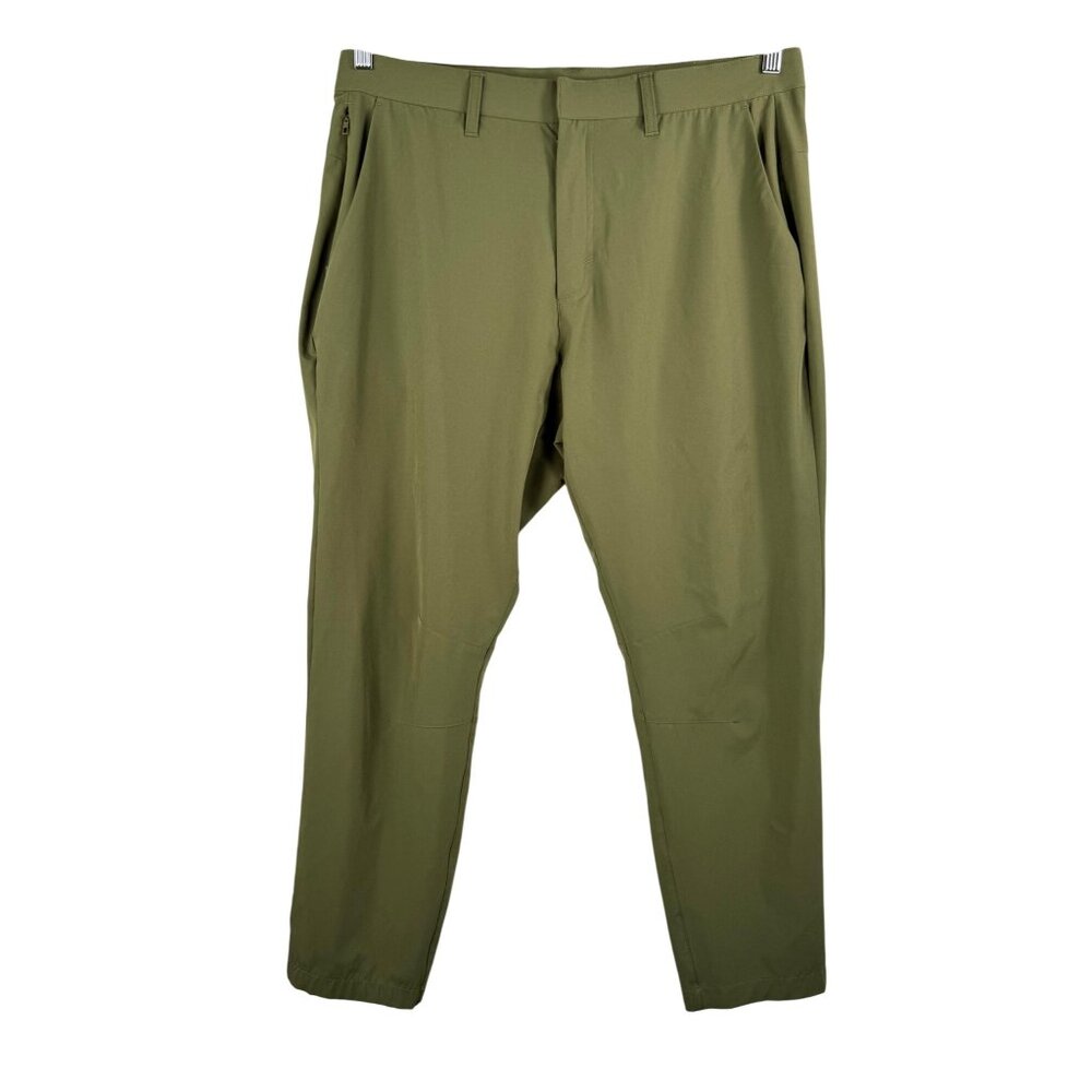 Fabletics The only Pant athleisure light weight green cropped sz‎ 35